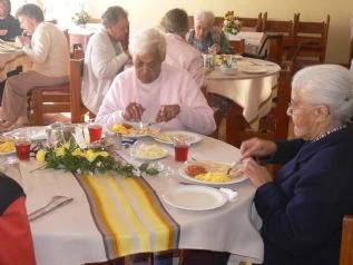 Having a sumptous Breakfast for womens' day