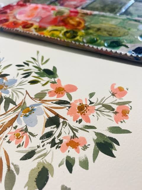 Flower-painting morning at Buffelsfontein Village